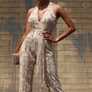 Gold Sequin Jumpsuit